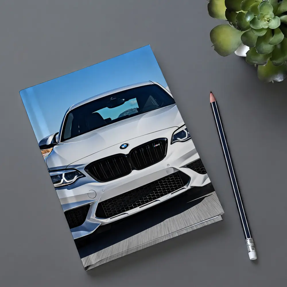 BMW M2 Silver Front View Racing Track – Notebooks