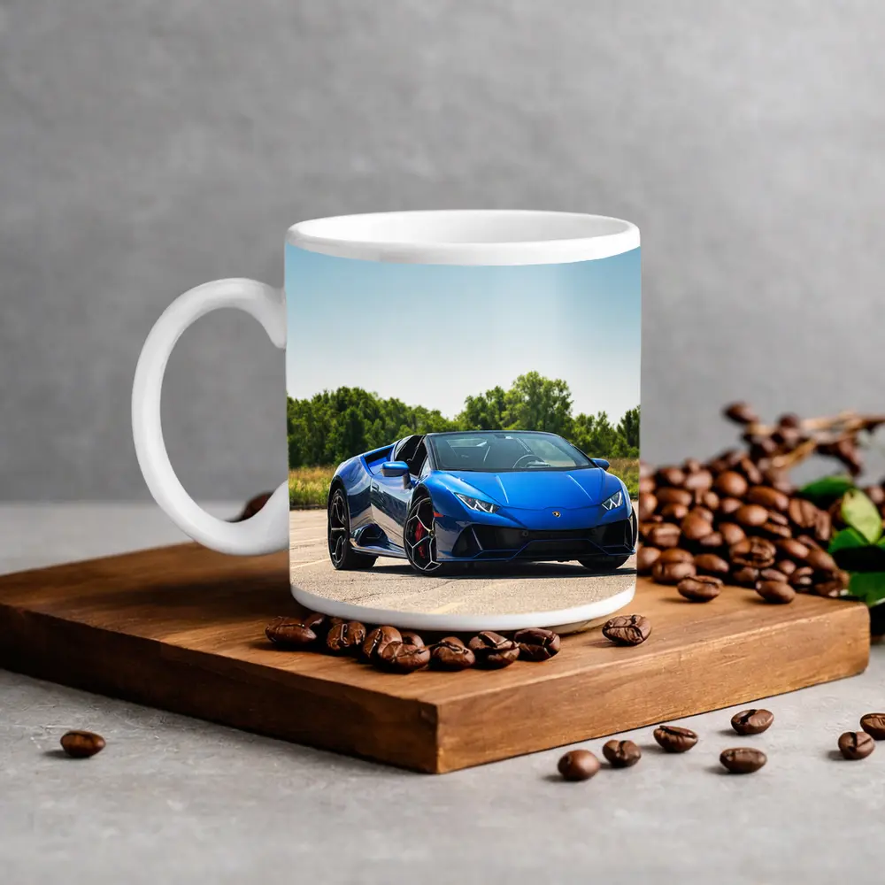 Lamborghini Huracan Blue Spyder Open Air – Mugs