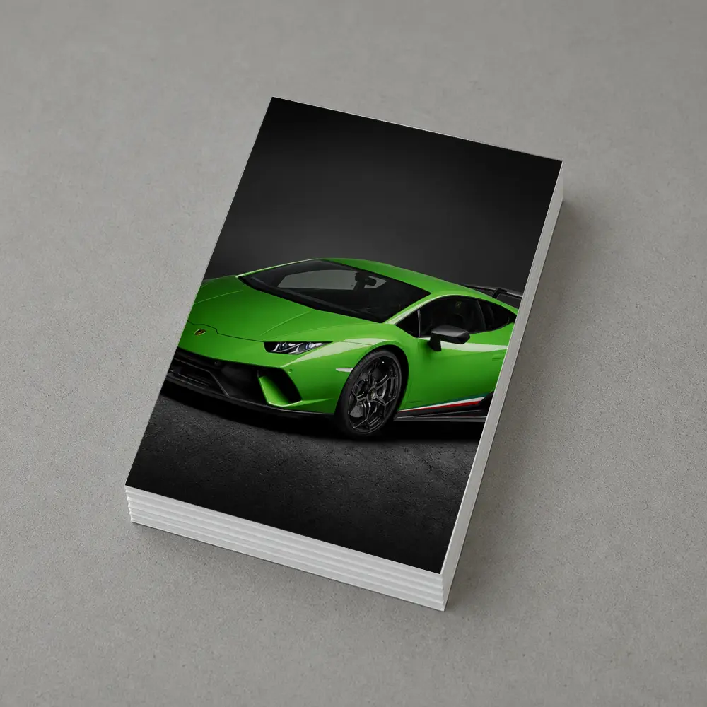 Lamborghini Huracan Green Supercar Dark Studio – Postcards