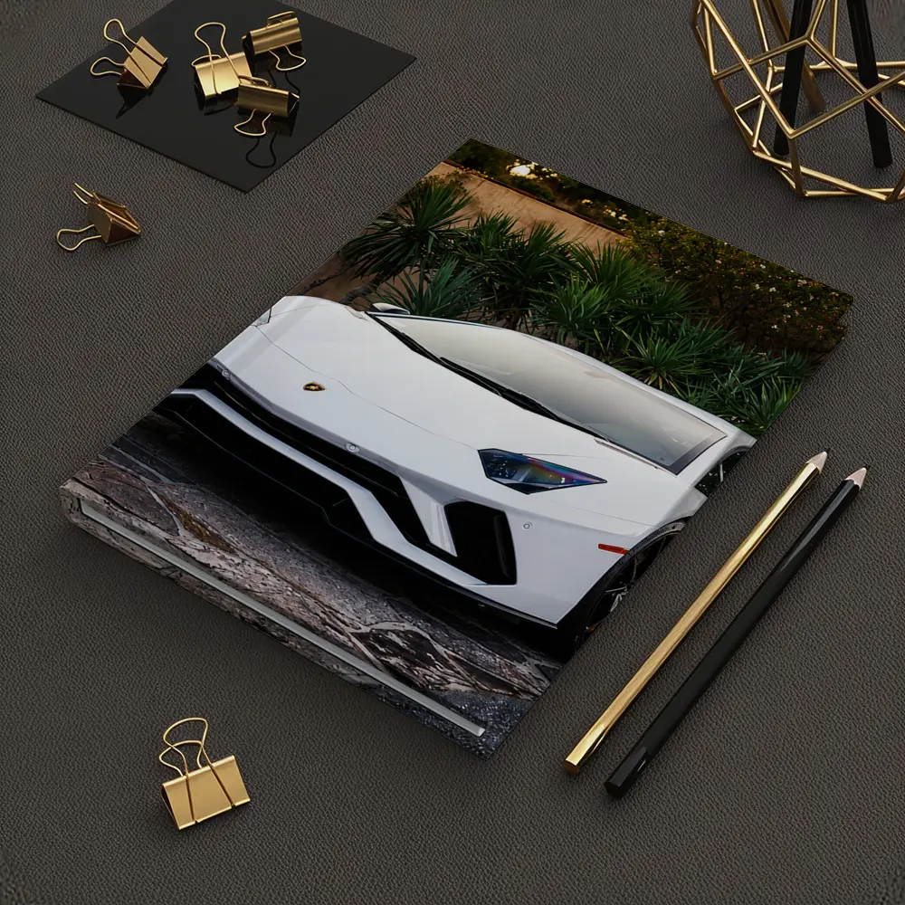 Lamborghini Aventador White Supercar Driveway – Notebooks