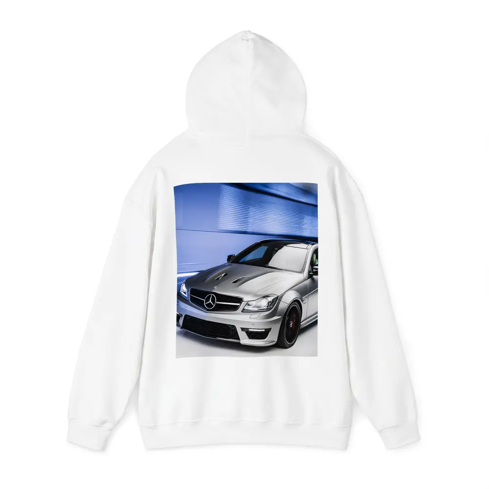 Mercedes C63 AMG Silver Studio Shot – Hoodies
