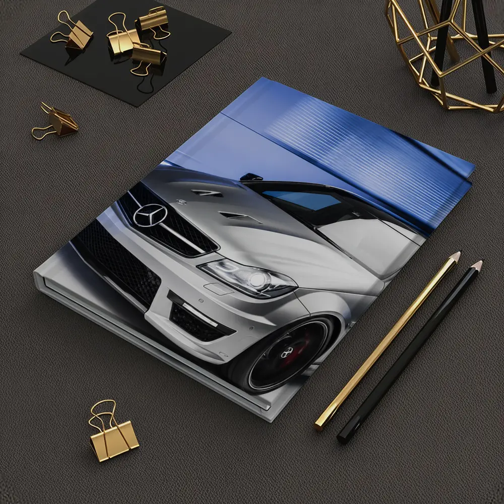 Mercedes C63 AMG Silver Studio Shot – Notebooks