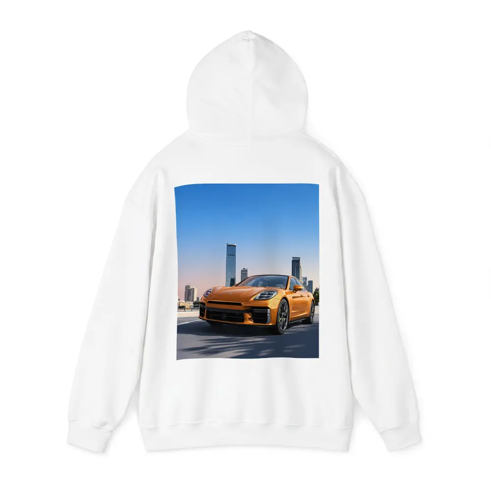Porsche Panamera Orange City Skyline Drive – Hoodies