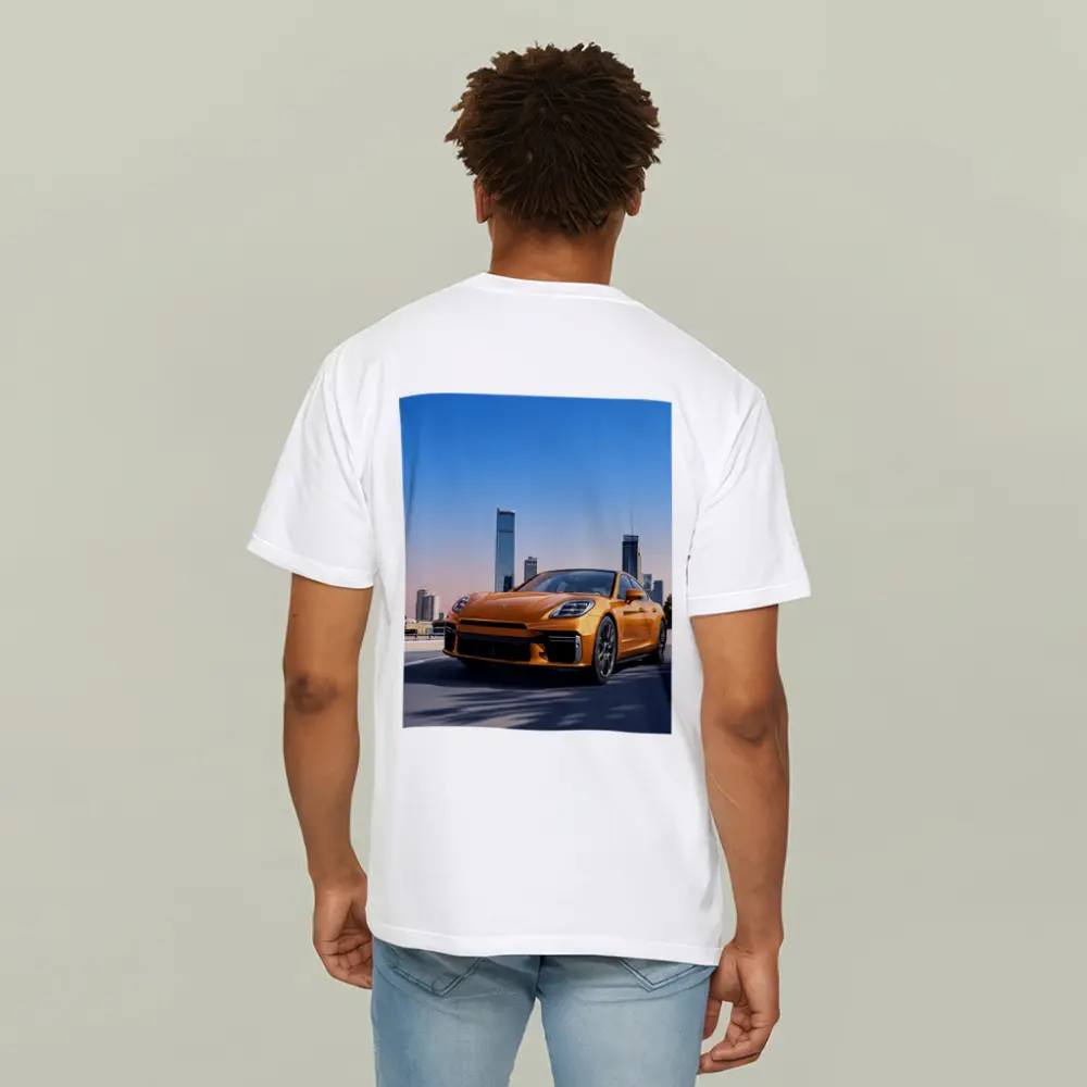Porsche Panamera Orange City Skyline Drive – T-Shirts