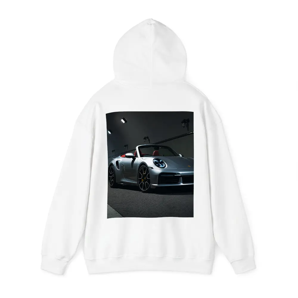 Porsche 911 Silver Cabriolet Tunnel Night – Hoodies