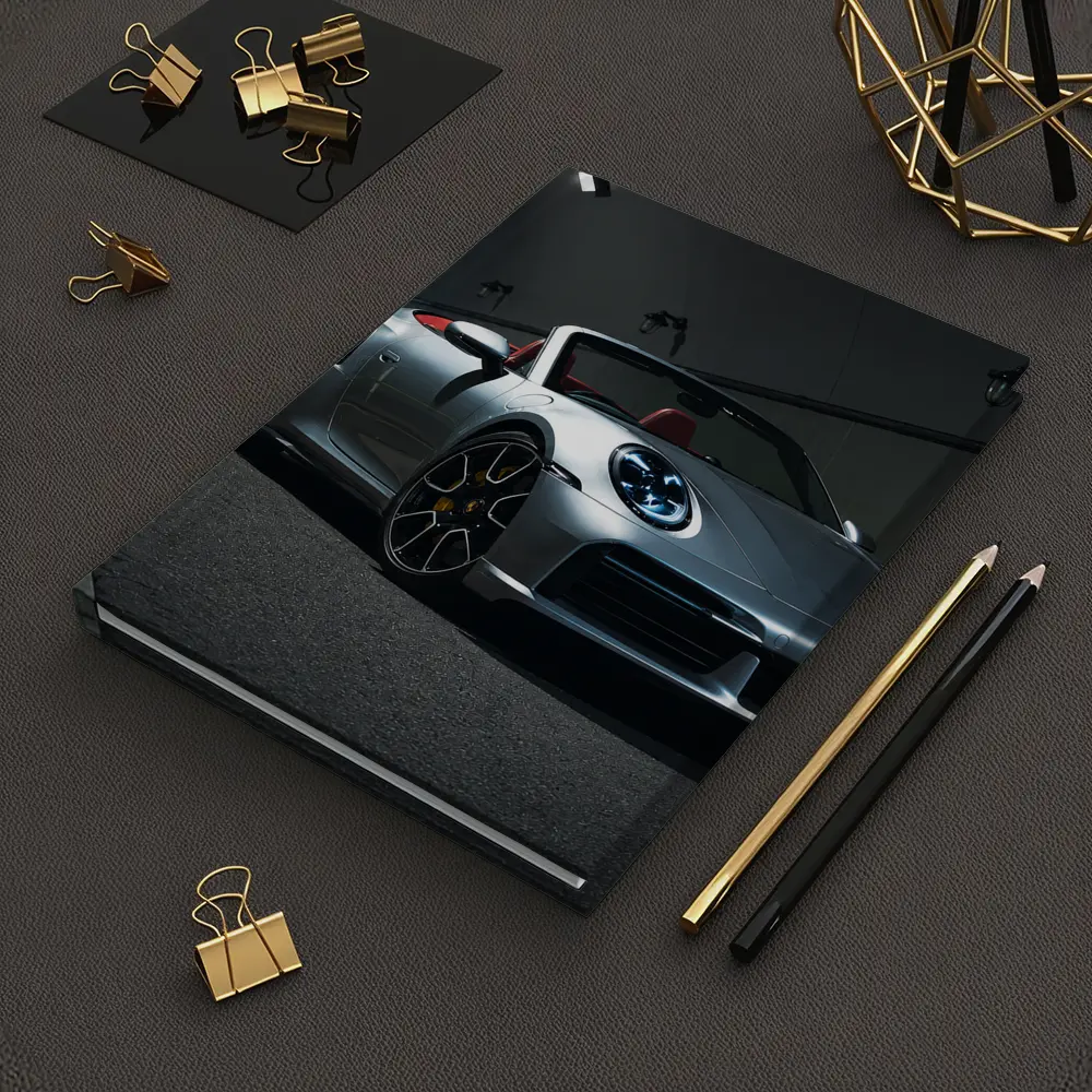 Porsche 911 Silver Cabriolet Tunnel Night – Notebooks