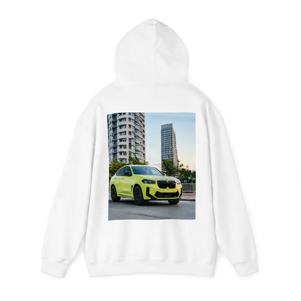BMW X4 M Yellow Urban City Street – Hoodies