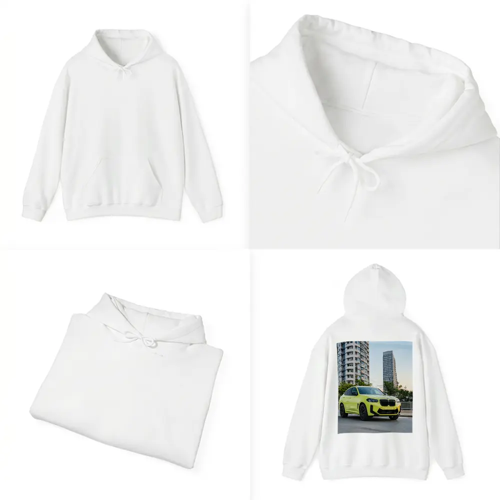 BMW X4 M Yellow Urban City Street – Hoodies