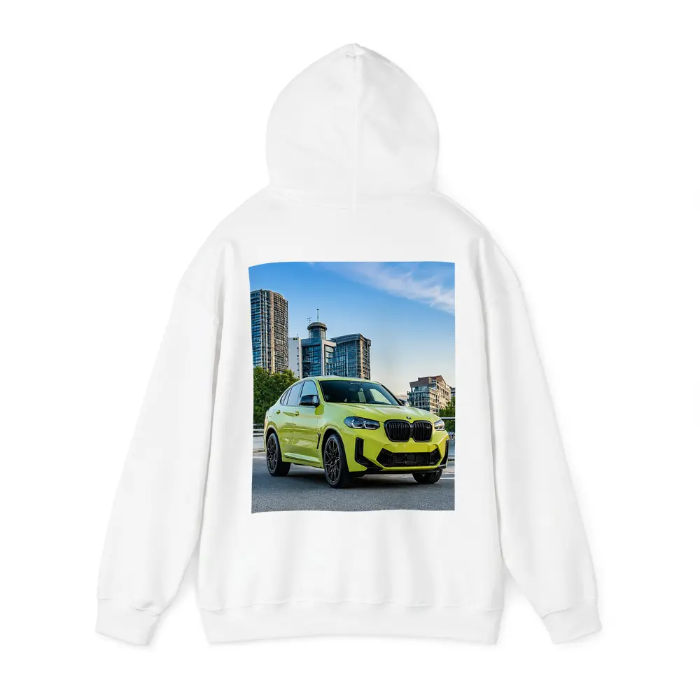 BMW X4 M City Street Yellow SUV – Hoodies