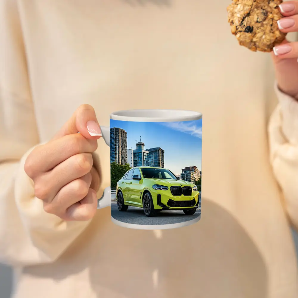BMW X4 M City Street Yellow SUV – Mugs