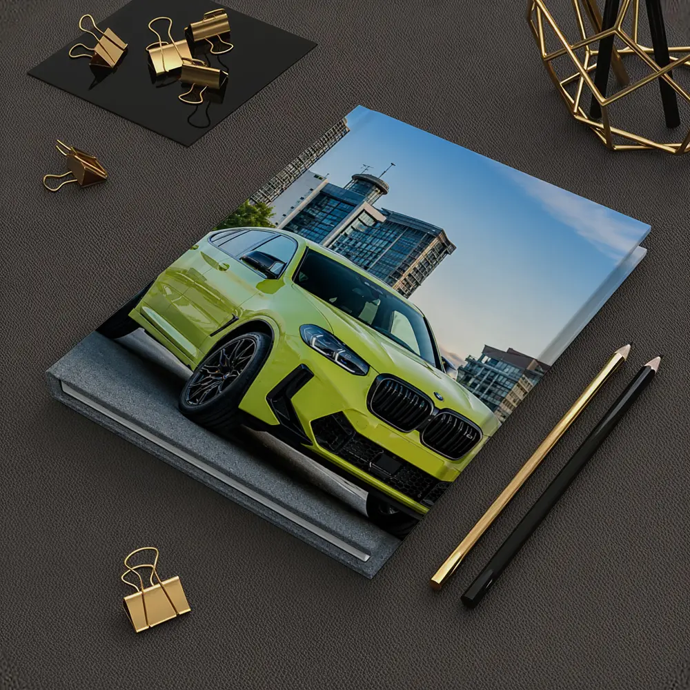 BMW X4 M City Street Yellow SUV – Notebooks