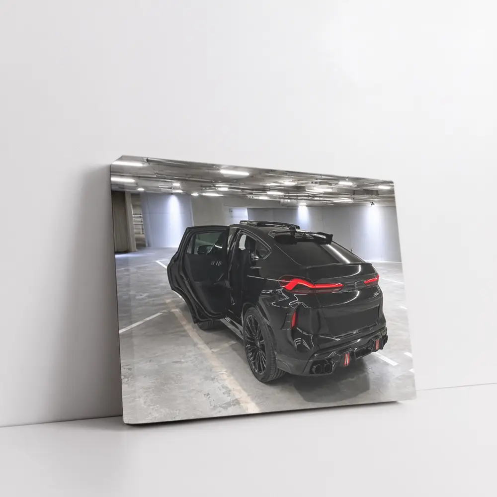BMW X6M Black SUV Underground Parking – Wall Art