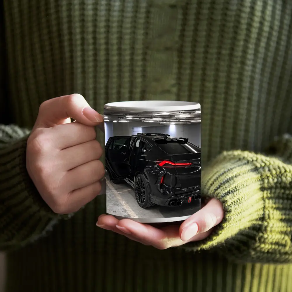 BMW X6M Black SUV Underground Parking – Mugs