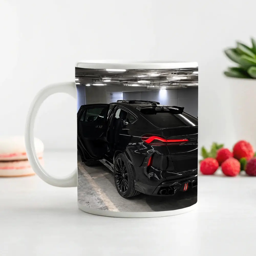 BMW X6M Black SUV Underground Parking – Mugs