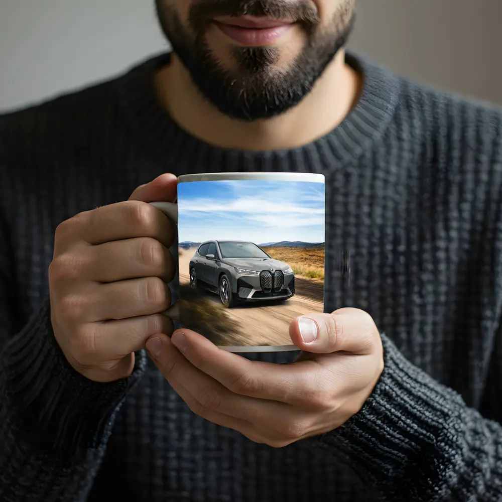 BMW iX Electric SUV Desert Dirt Road – Mugs