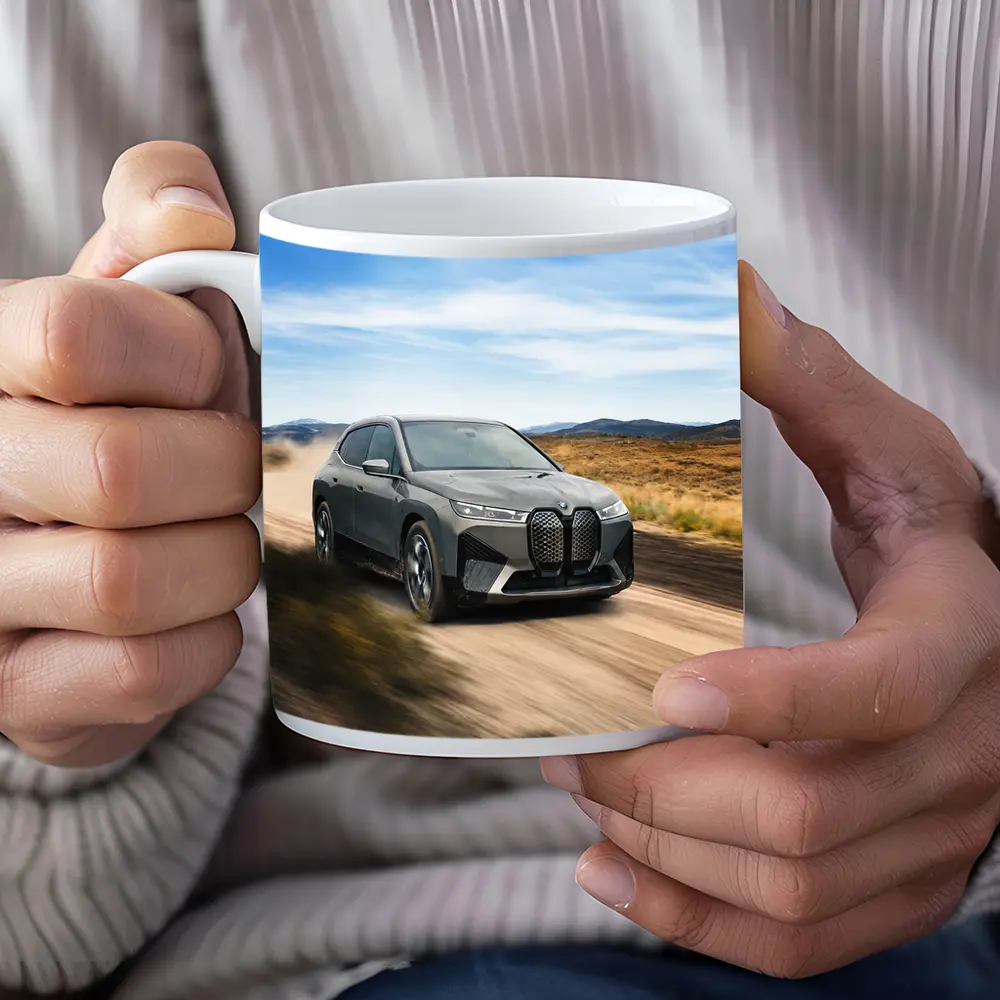 BMW iX Electric SUV Desert Dirt Road – Mugs