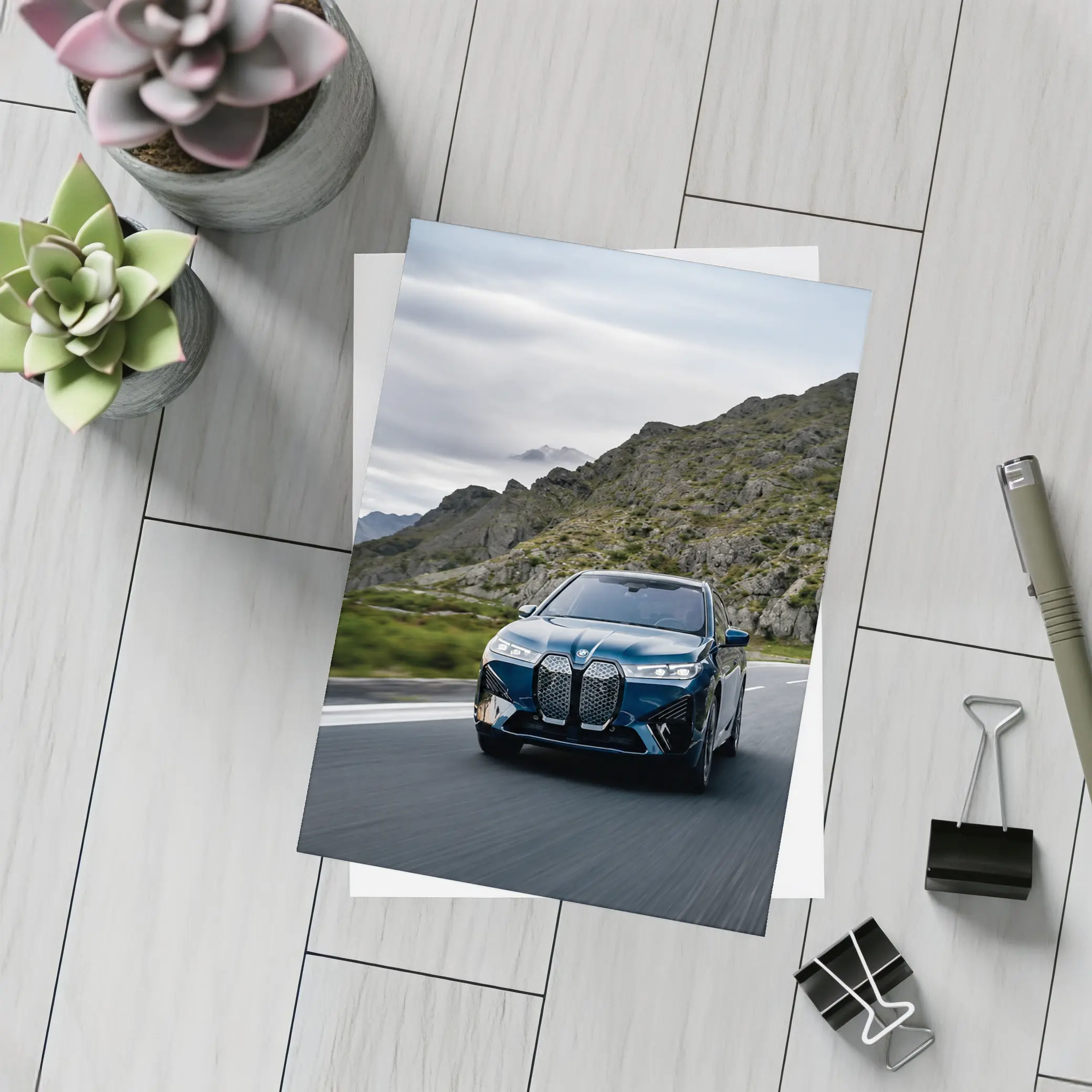 BMW iX Electric SUV Mountain Road Drive – Postcards