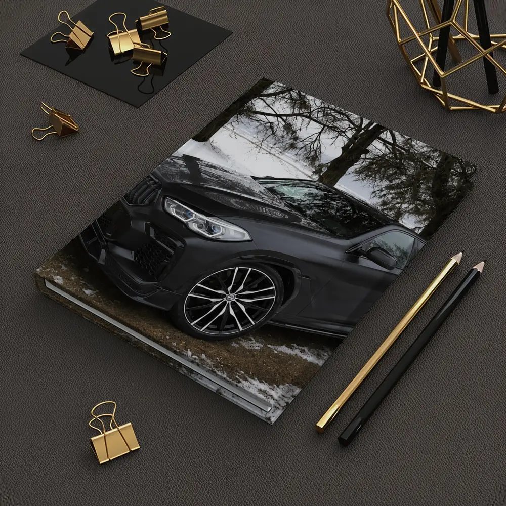BMW X6M Matte Black Winter Snow Scene – Notebooks
