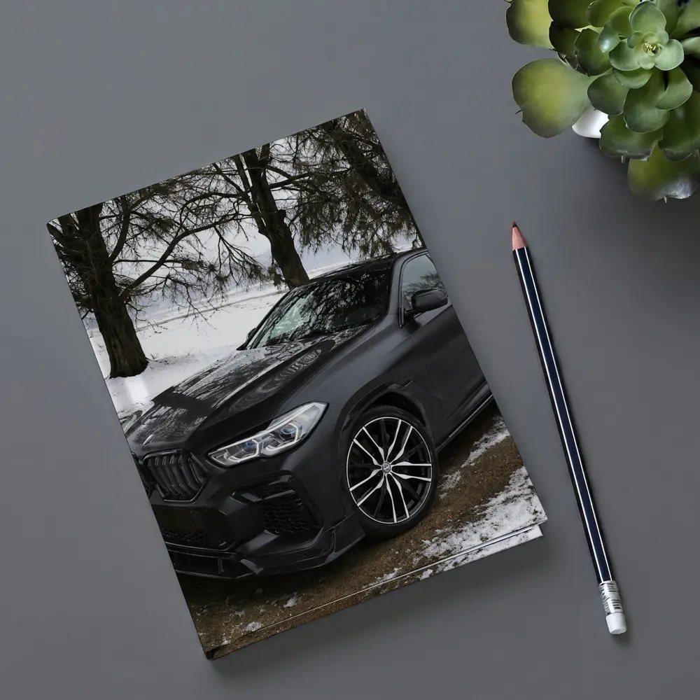BMW X6M Matte Black Winter Snow Scene – Notebooks