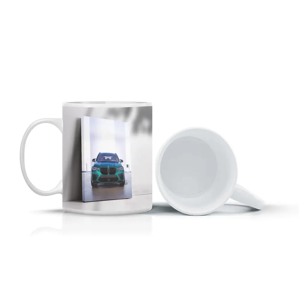BMW X5M Teal Front View Indoor – Mugs