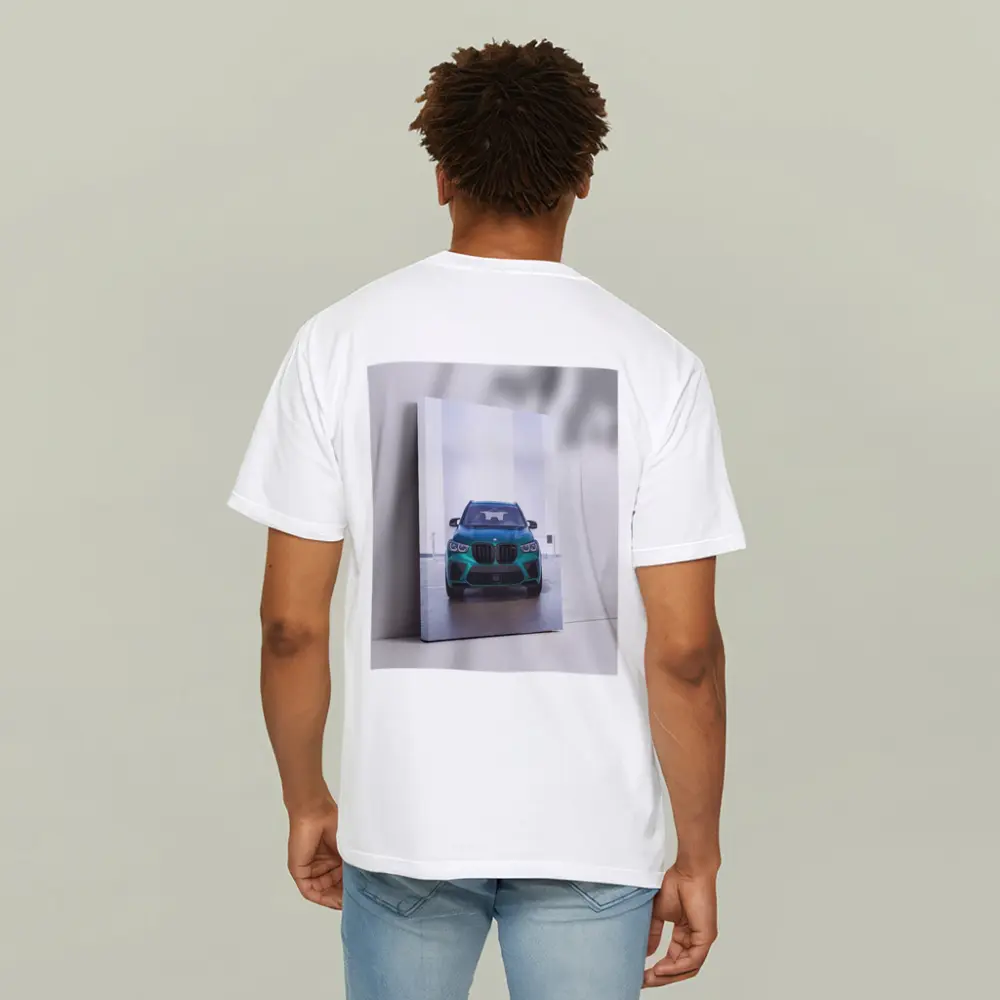 BMW X5M Teal Front View Indoor – T-Shirts