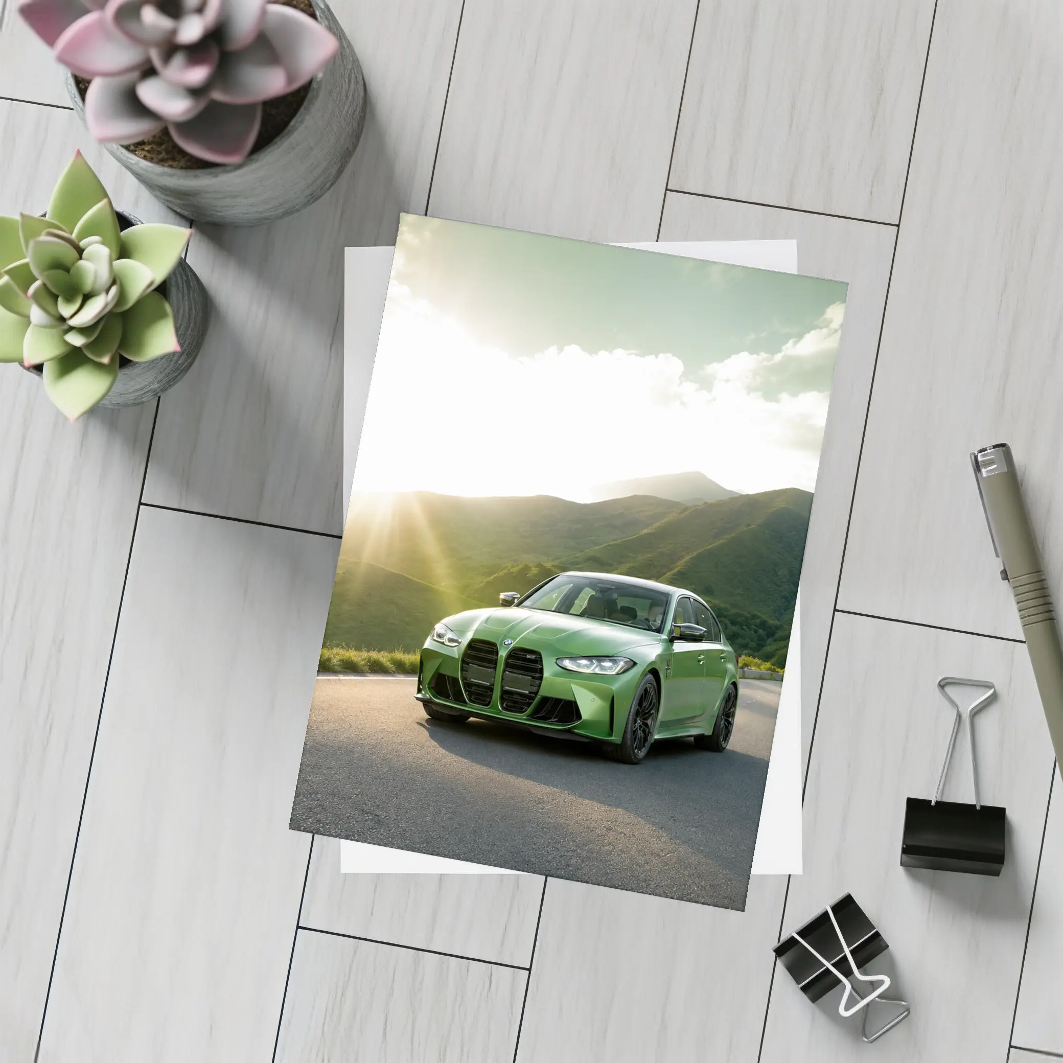 BMW M3 Green Mountain Road Sunburst – Postcards