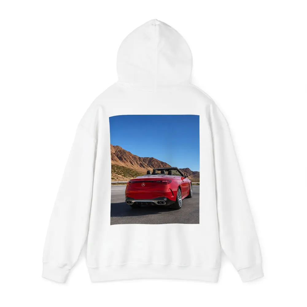 Mercedes AMG Cabriolet Red Desert Mountain Road – Hoodies