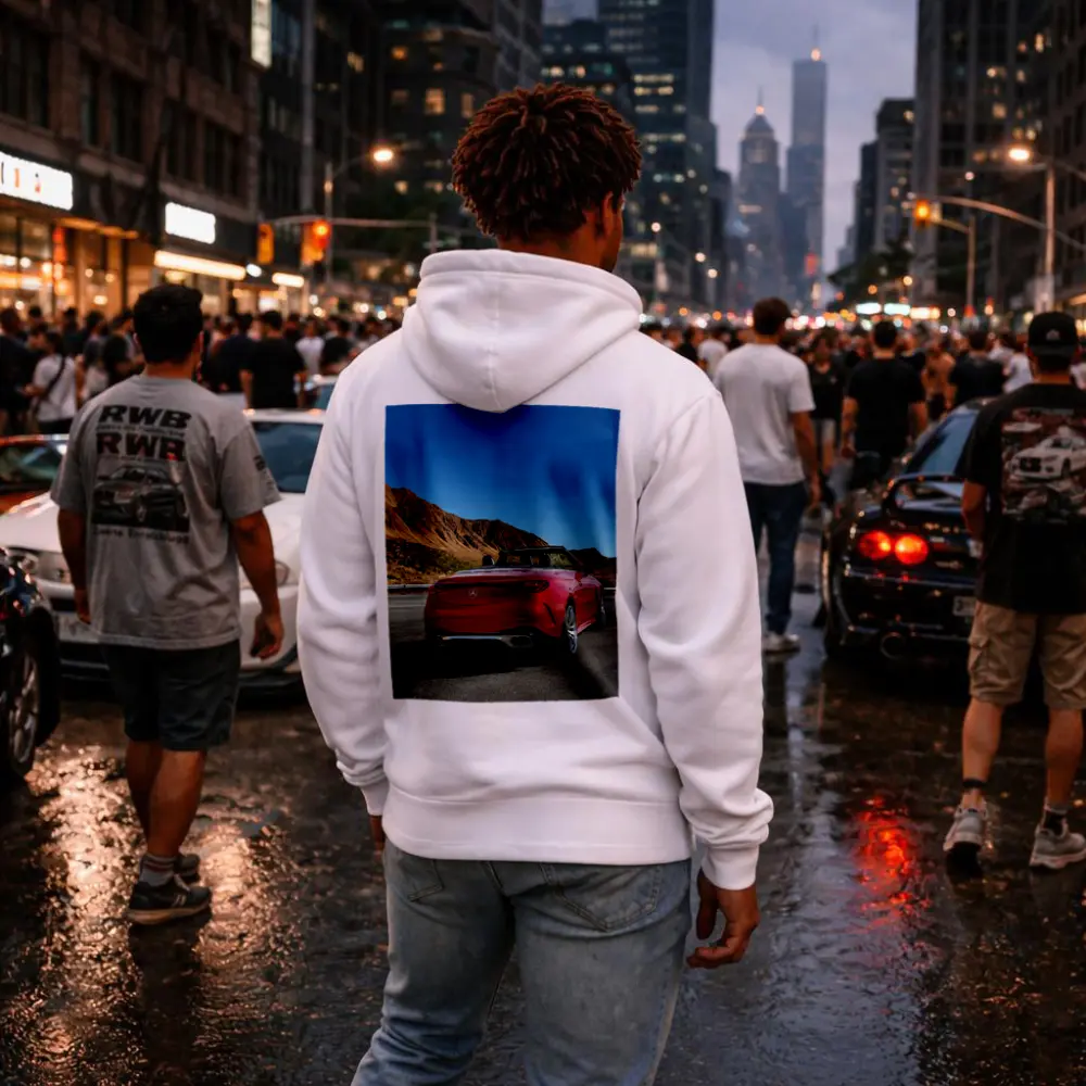 Mercedes AMG Cabriolet Red Desert Mountain Road – Hoodies