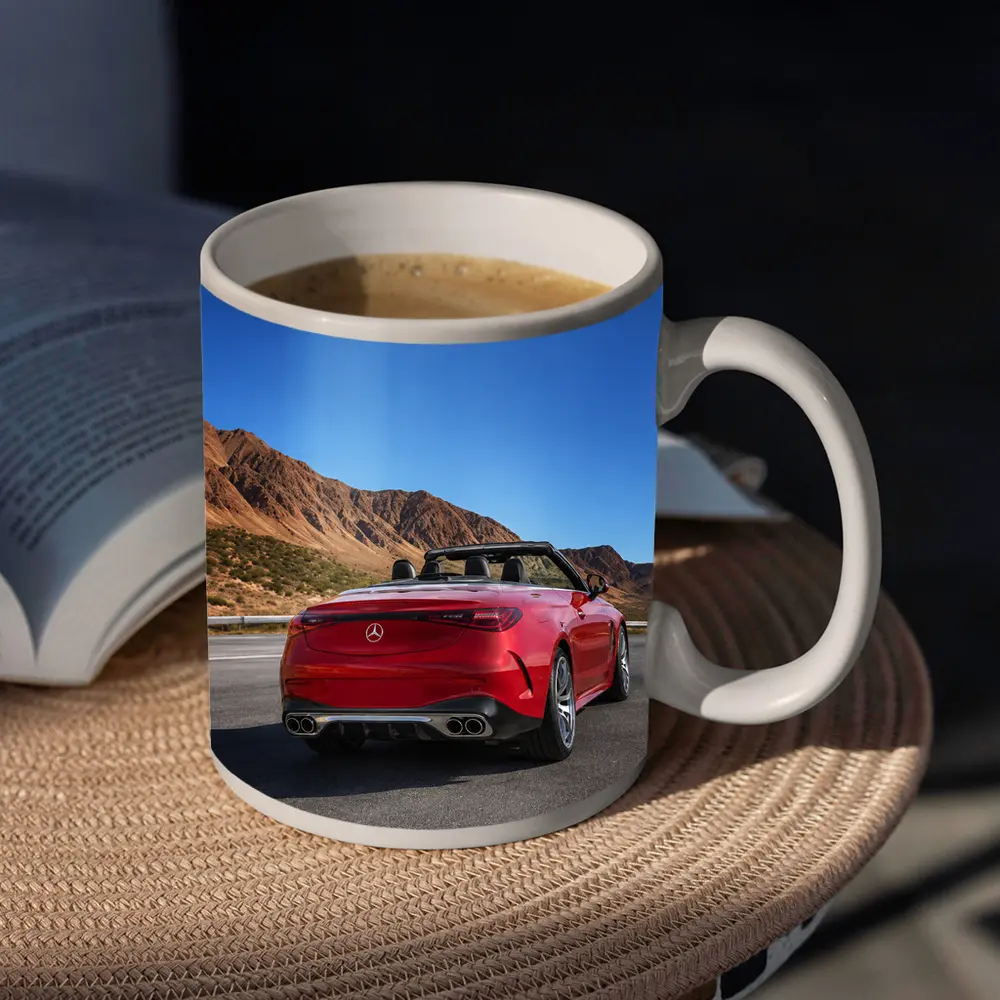 Mercedes AMG Cabriolet Red Desert Mountain Road – Mugs