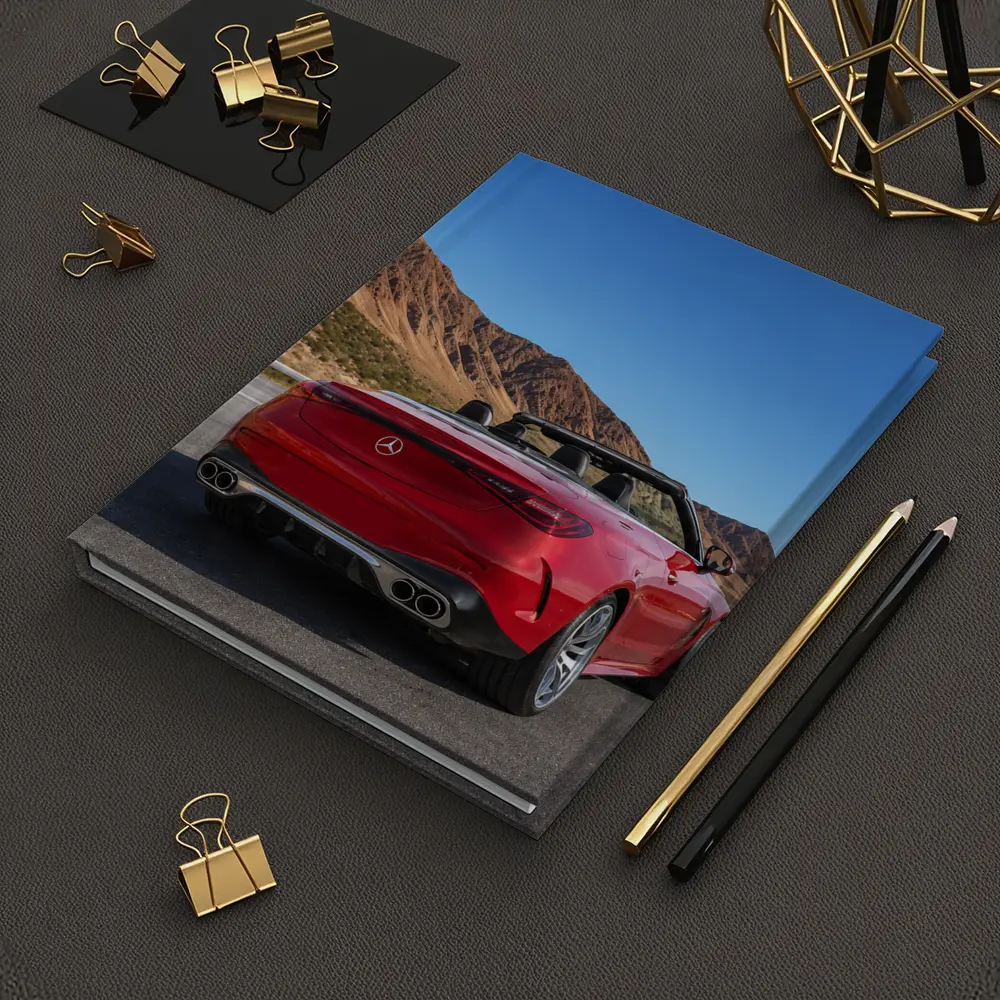 Mercedes AMG Cabriolet Red Desert Mountain Road – Notebooks
