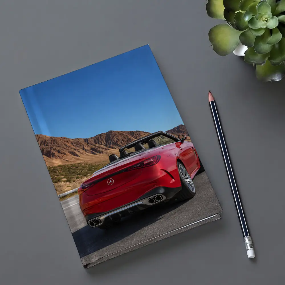 Mercedes AMG Cabriolet Red Desert Mountain Road – Notebooks