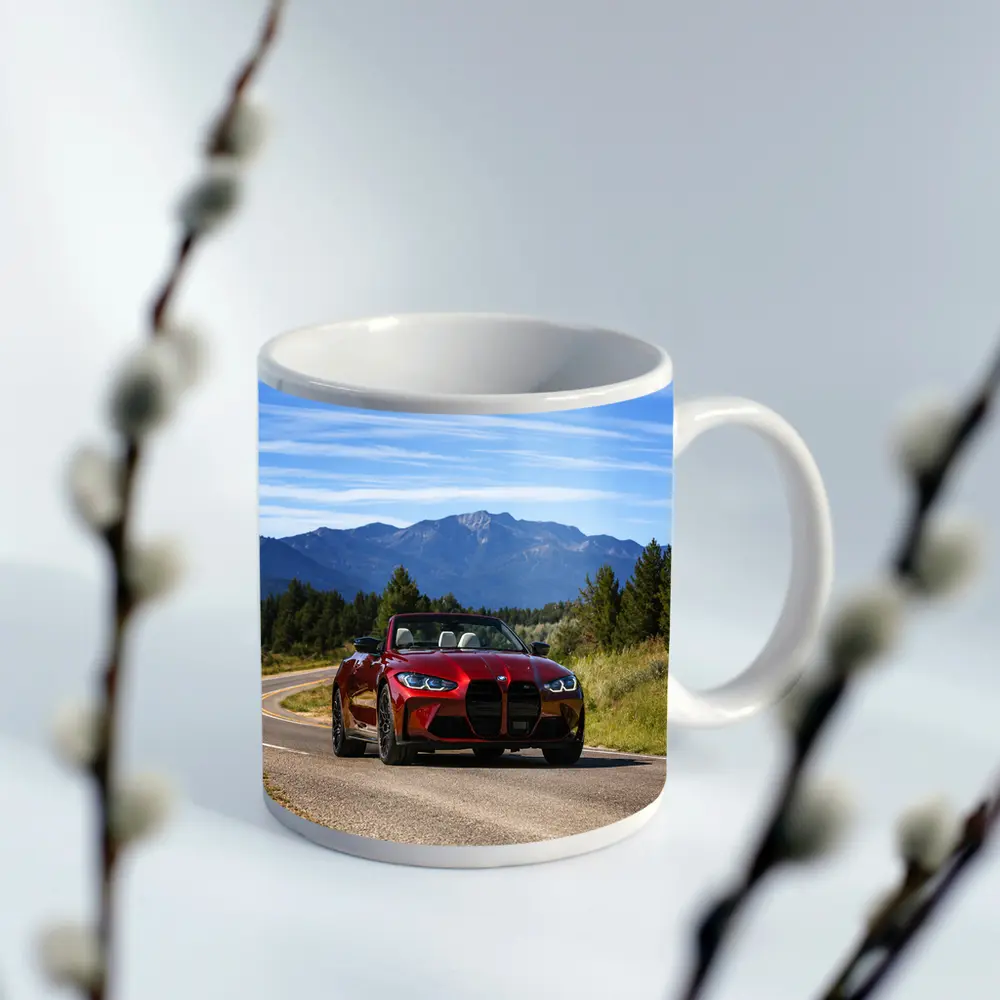 BMW M4 Convertible Red Mountain Road Drive – Mugs