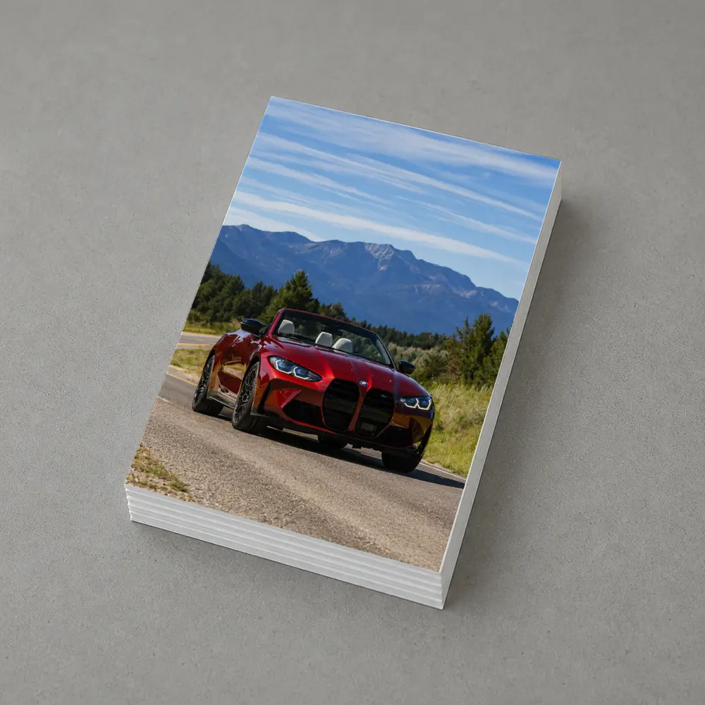 BMW M4 Convertible Red Mountain Road Drive – Postcards