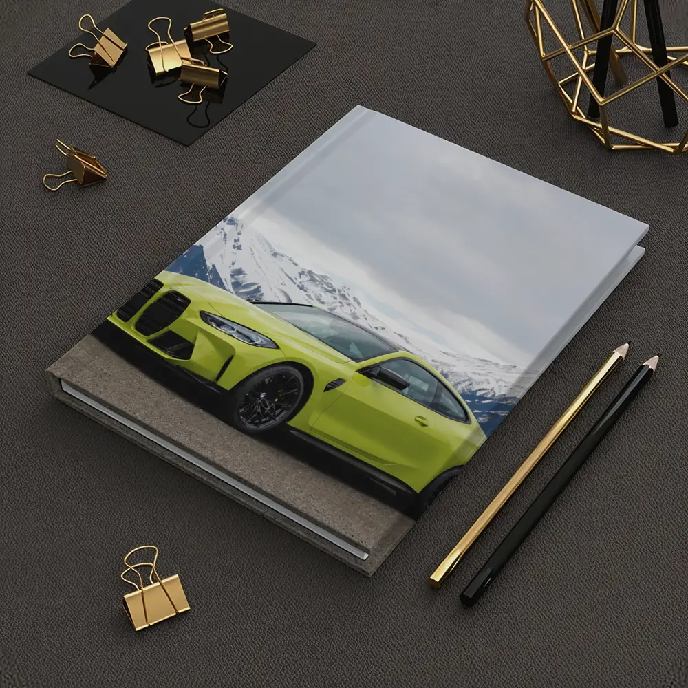 BMW M4 Coupe Green Alpine Mountain Background – Notebooks