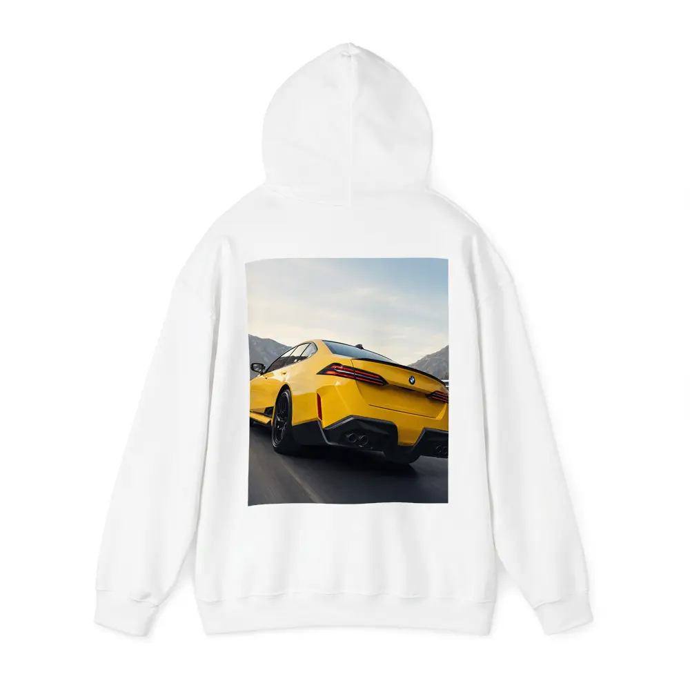 BMW M4 Yellow Coupe Mountain Road – Hoodies