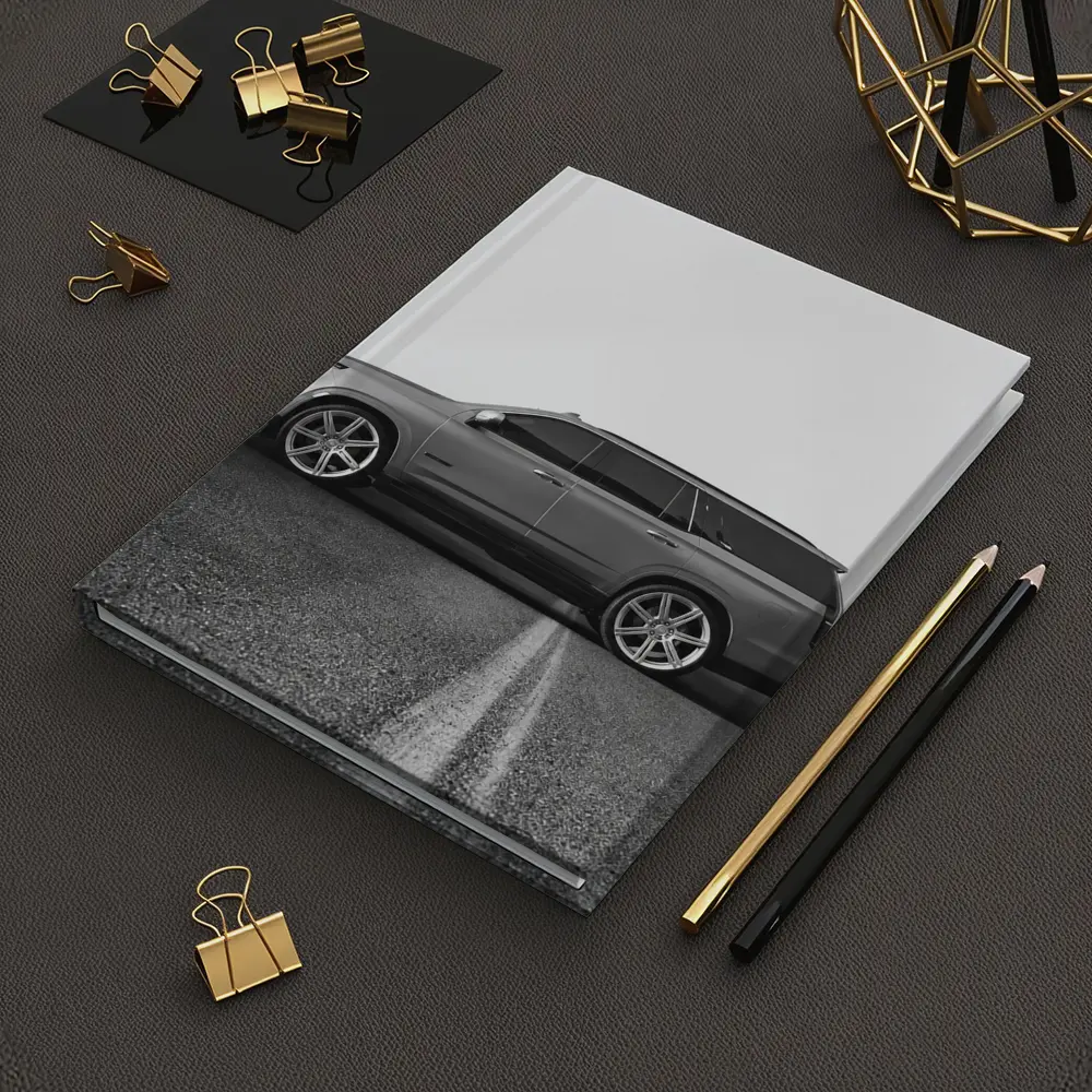 Cadillac Escalade SUV Misty Road Side View – Notebooks