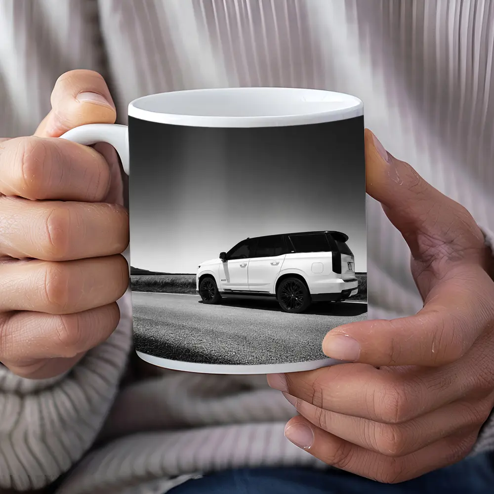 Cadillac Escalade Black White Open Road – Mugs