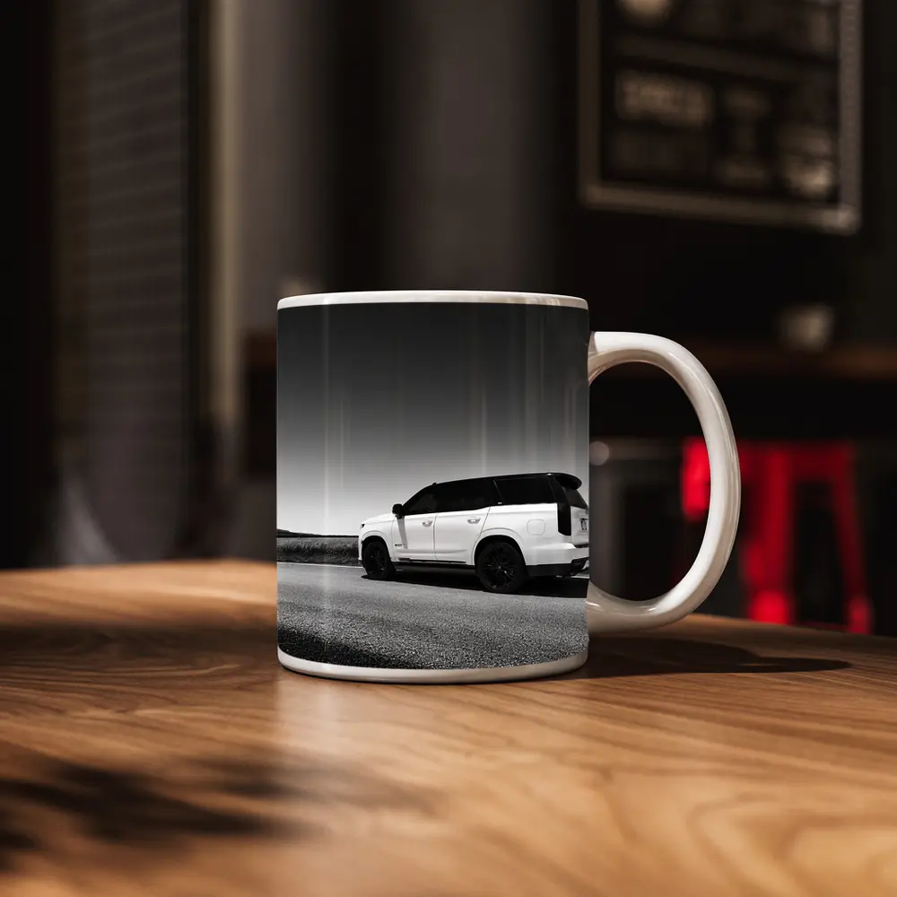 Cadillac Escalade Black White Open Road – Mugs