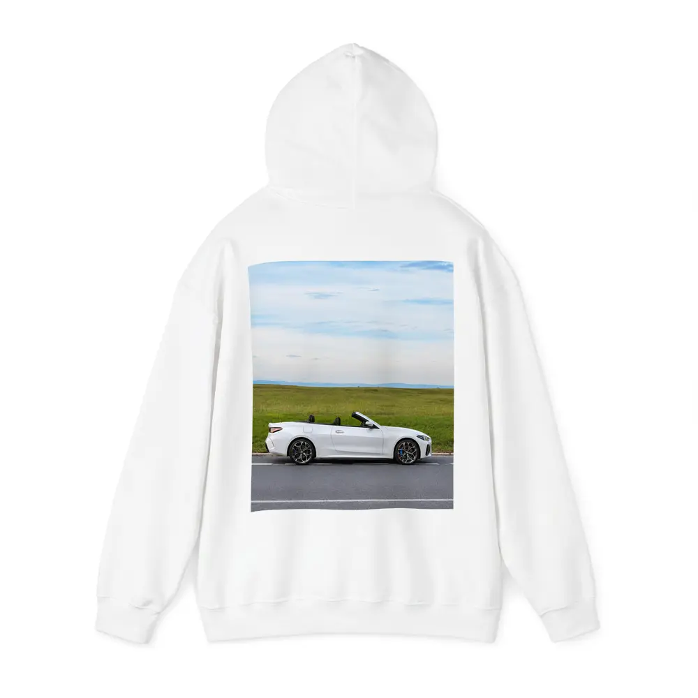 BMW 4 Series Convertible White Open Road – Hoodies