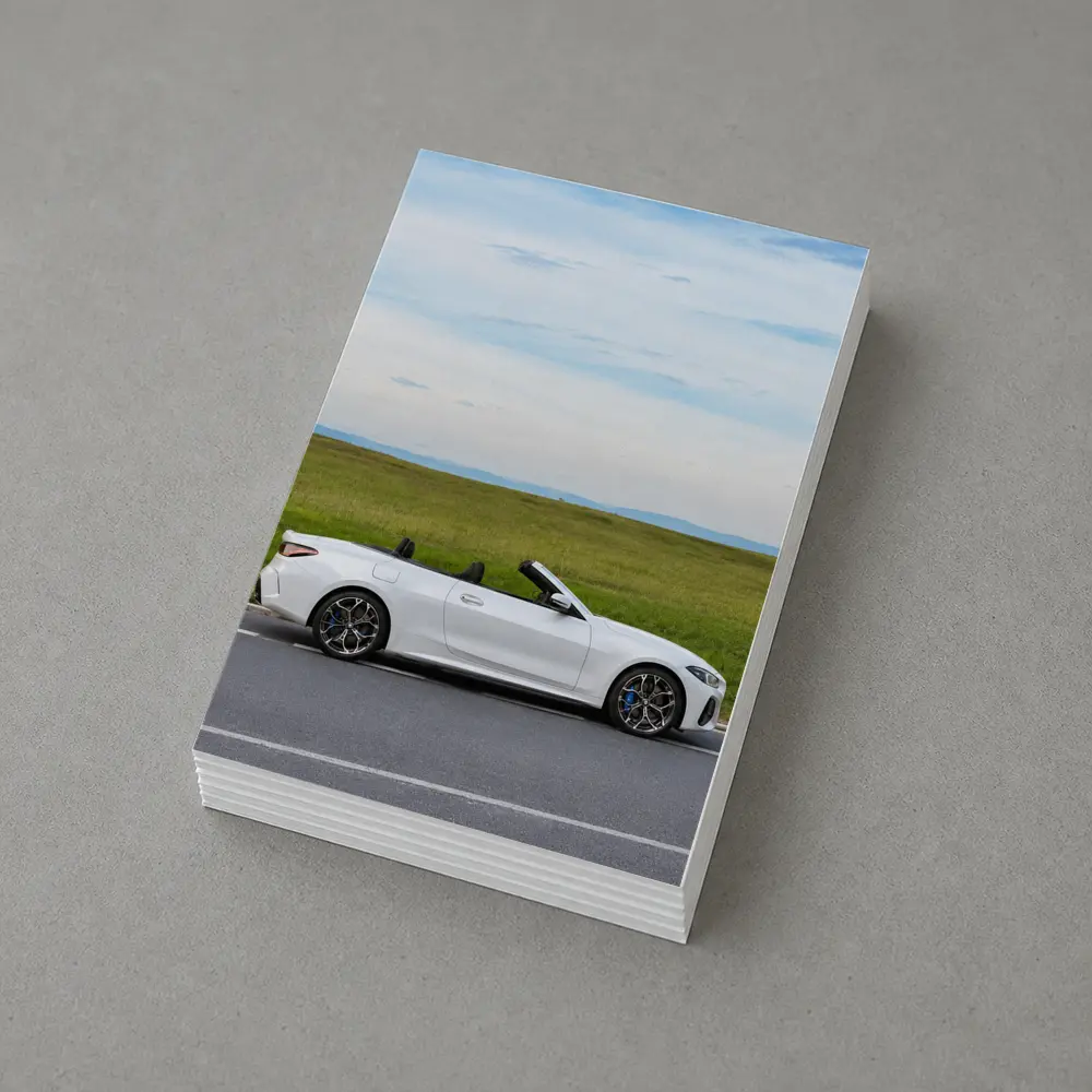 BMW 4 Series Convertible White Open Road – Postcards