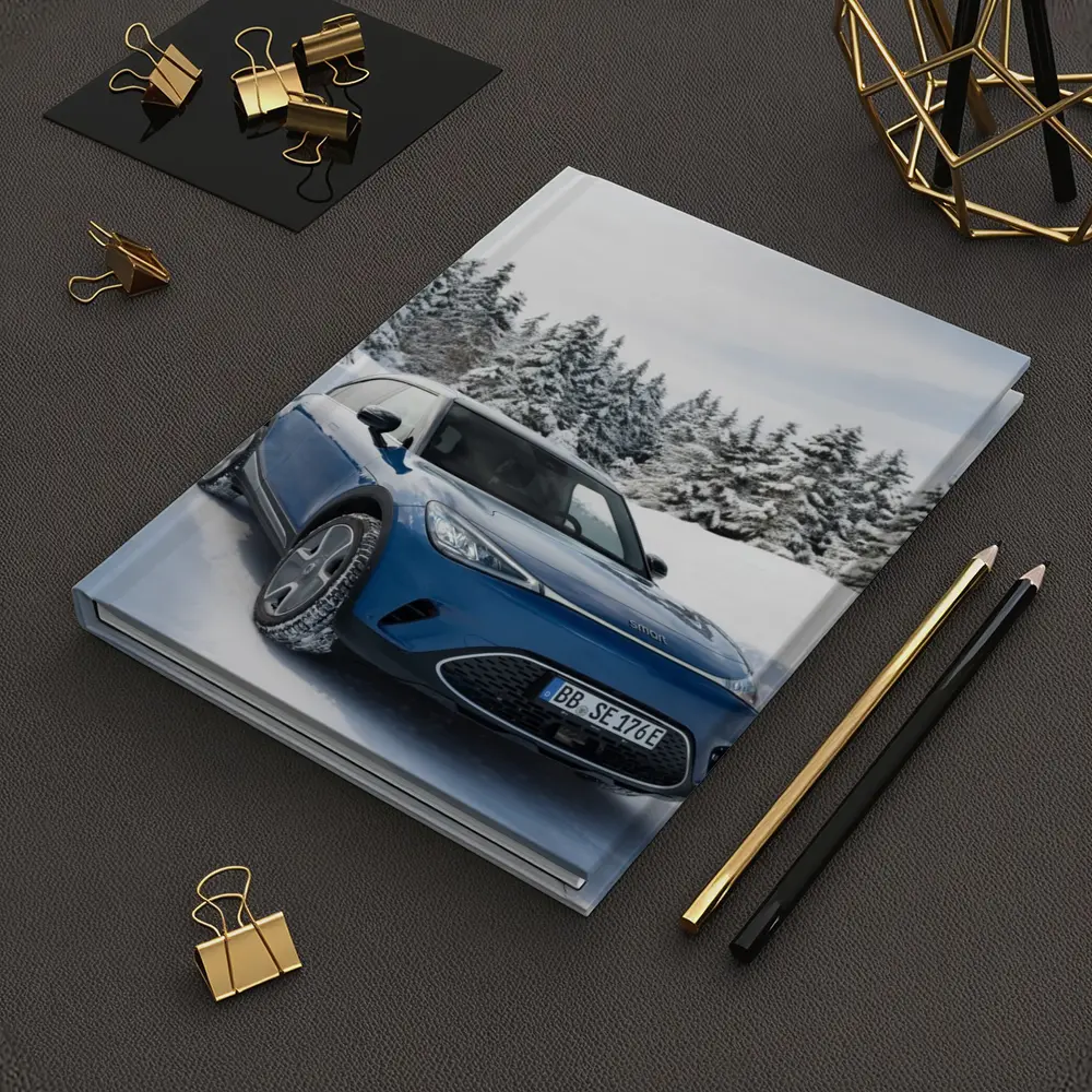 Smart Car Blue SUV Snowy Winter Forest – Notebooks