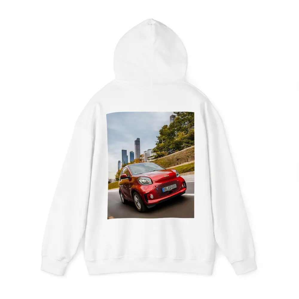 Smart EQ Fortwo Red City Skyline Drive – Hoodies