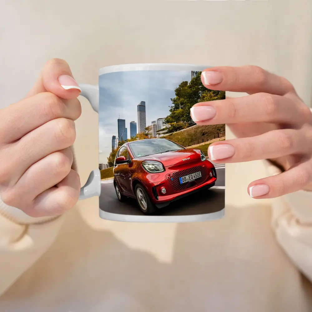Smart EQ Fortwo Red City Skyline Drive – Mugs