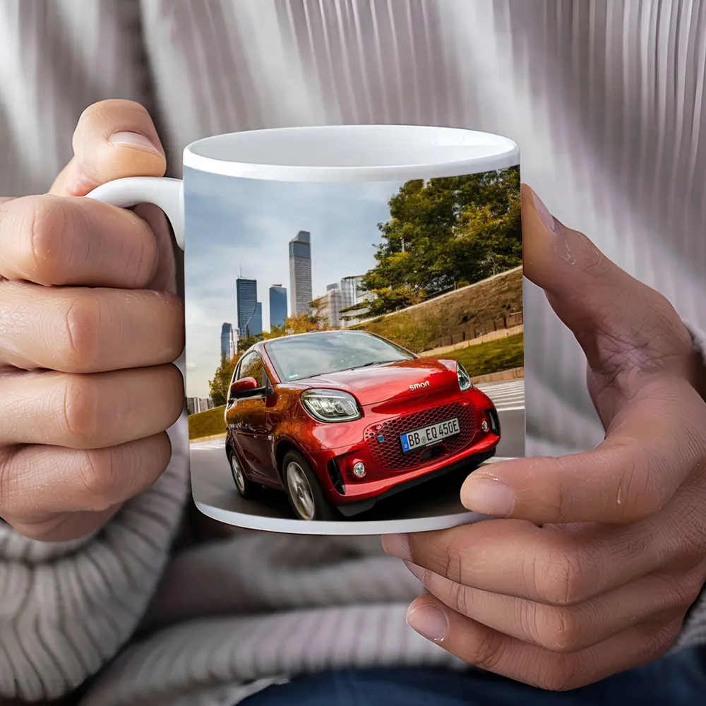 Smart EQ Fortwo Red City Skyline Drive – Mugs