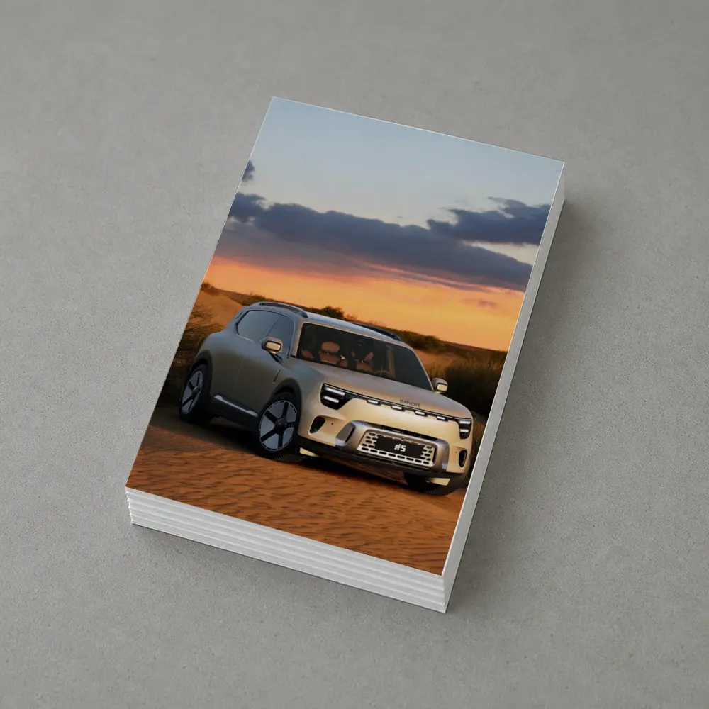 Smart Car SUV Desert Sunset Dunes – Postcards