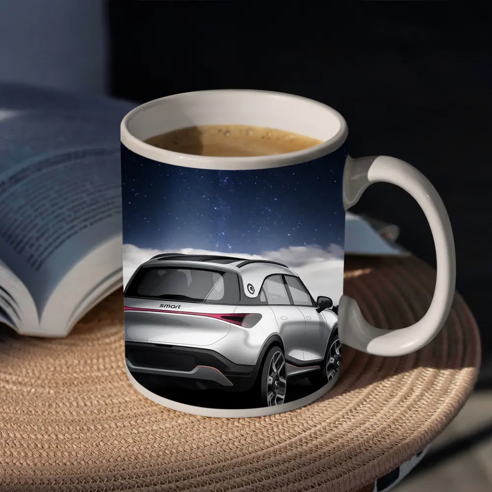 Smart Car Rear View Starry Night Sky – Mugs