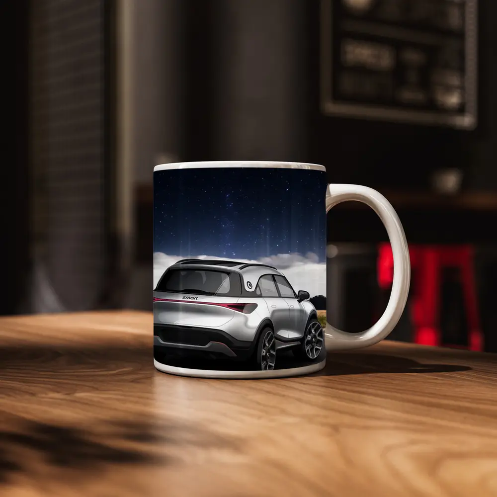 Smart Car Rear View Starry Night Sky – Mugs