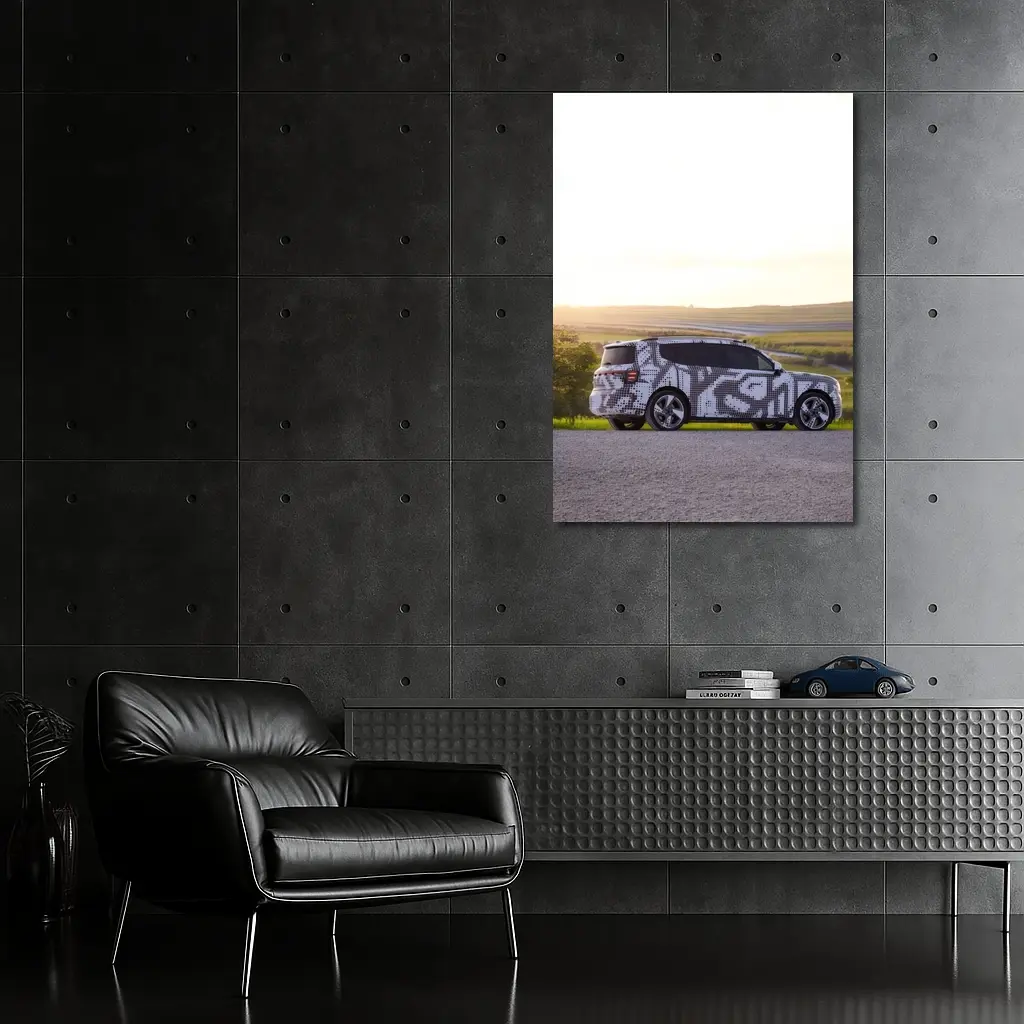 Smart Car Camouflage Wrap Golden Countryside Sunset – Wall Art