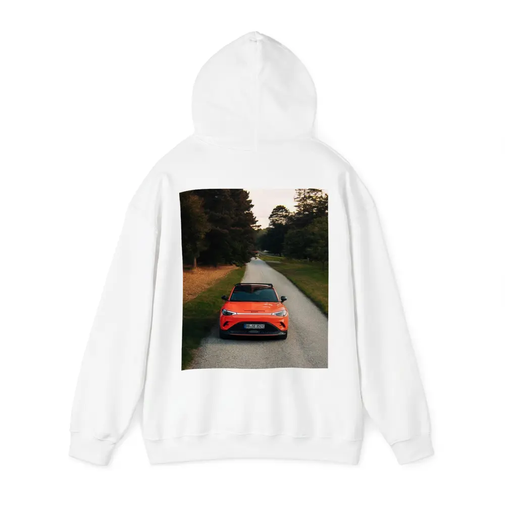 Smart Car Orange SUV Forest Road – Hoodies