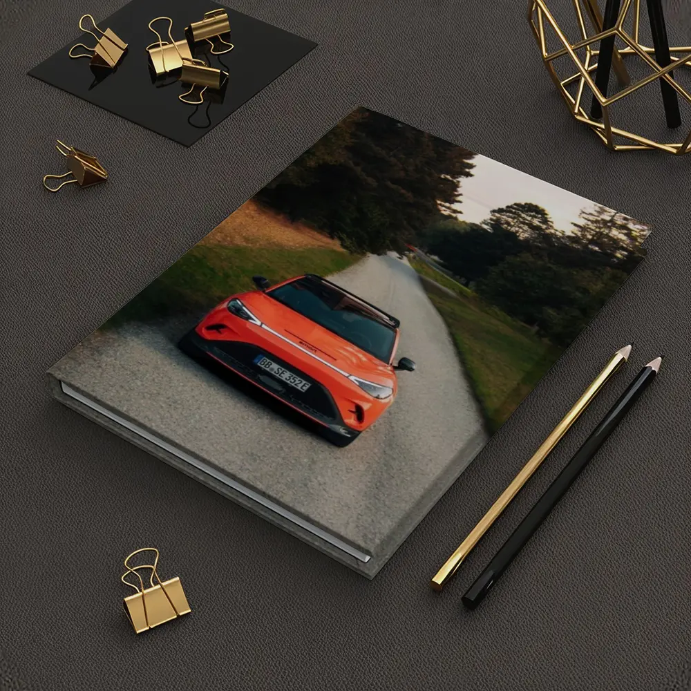Smart Car Orange SUV Forest Road – Notebooks